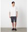 ポリエステルグレンチェックストレッチ ワンタックショートパンツ