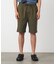 ポリエステルツイル ワンタックショートパンツ
