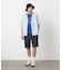 ポリエステルツイル ワンタックショートパンツ