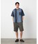 6オンスコットンデニム 切り替え半袖Tシャツ