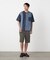 6オンスコットンデニム 切り替え半袖Tシャツ