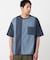 6オンスコットンデニム 切り替え半袖Tシャツ