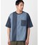 6オンスコットンデニム 切り替え半袖Tシャツ