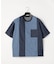 6オンスコットンデニム 切り替え半袖Tシャツ
