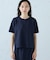 クルーネック ストレッチプリーツTシャツ / セットアップ対応