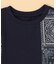 バンダナ柄プリント 切替半袖Tシャツ(ベビーサイズ)