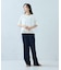 【美しいベーシックパンツ】麻調 ワイドパンツ