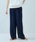 【美しいベーシックパンツ】麻調 ワイドパンツ