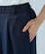 【美しいベーシックパンツ】麻調 ワイドパンツ