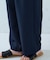 【美しいベーシックパンツ】麻調 ワイドパンツ