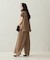 【セットアップ対応】シフォンジョーゼット ボックスタックイージーワイドパンツ