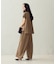 【セットアップ対応】シフォンジョーゼット ボックスタックイージーワイドパンツ