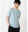 【接触冷感】USAコットン フェイクレイヤード キーネックTシャツ