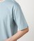 【接触冷感】USAコットン フェイクレイヤード キーネックTシャツ