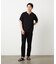 【接触冷感】USAコットン フェイクレイヤード キーネックTシャツ
