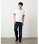 【接触冷感】USAコットン フェイクレイヤード キーネックTシャツ