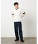 【接触冷感】USAコットン フェイクレイヤード キーネックTシャツ