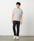 【接触冷感】USAコットン フェイクレイヤード キーネックTシャツ