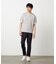 【接触冷感】USAコットン フェイクレイヤード キーネックTシャツ