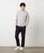 【接触冷感】USAコットン フェイクレイヤード キーネックTシャツ