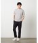【接触冷感】USAコットン フェイクレイヤード キーネックTシャツ