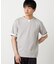 【接触冷感】USAコットン フェイクレイヤード キーネックTシャツ