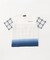 サッカーチェック 切替グラデーション染め 半袖Tシャツ