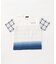 サッカーチェック 切替グラデーション染め 半袖Tシャツ