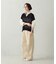 ロゴメッシュ スキッパーニット