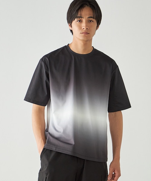 グラデーションプリント Tシャツ｜コムサイズムの通販｜&mall（アンド