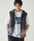 リップストップ ナイロンストレッチ ブロッキングベスト / セットアップ対応