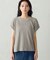 膨れジャガード フレンチスリーブTシャツ