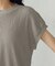 膨れジャガード フレンチスリーブTシャツ
