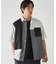 ウールライク ポリエステル レーヨンツイルショートポイント ブロッキング半袖シャツ