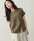 【接触冷感】アシンメトリータックTシャツ