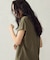 【接触冷感】アシンメトリータックTシャツ
