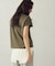【接触冷感】アシンメトリータックTシャツ