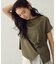 【接触冷感】アシンメトリータックTシャツ