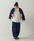 リボン付き ストライプシャツ
