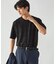 エンボスチェック クルーネックTシャツ