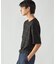 エンボスチェック クルーネックTシャツ