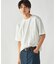 エンボスチェック クルーネックTシャツ