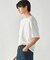 エンボスチェック クルーネックTシャツ