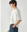 エンボスチェック クルーネックTシャツ