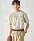 膨れジャガード クルーネックTシャツ