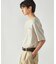 膨れジャガード クルーネックTシャツ
