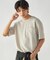 膨れジャガード クルーネックTシャツ