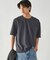 膨れジャガード クルーネックTシャツ