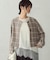 からみ織 ノーカラージャケット