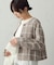 からみ織 ノーカラージャケット